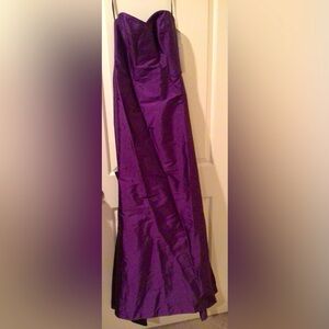 Priscilla of Boston lined Eggplant Dress Size 8